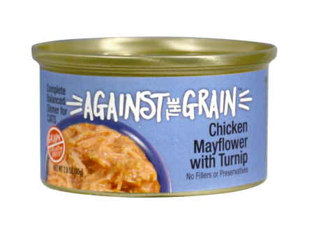 Against the Grain Farmers Market Grain Free Chicken Mayflower with Turnip Canned Cat Food For Sale