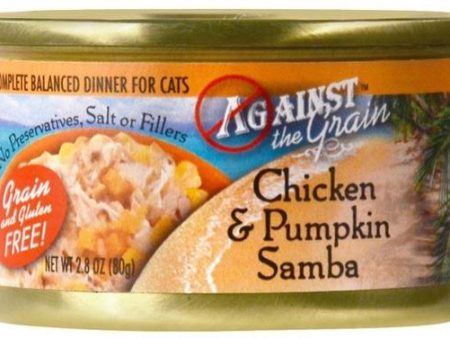 Against the Grain Chicken and Pumpkin Samba Canned Cat Food Hot on Sale