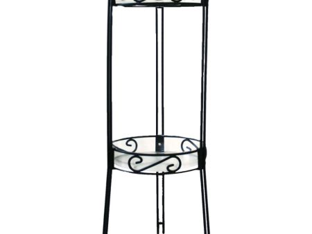 2 TIER PLANT STAND WITH TRAYS For Sale