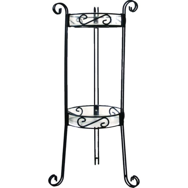 2 TIER PLANT STAND WITH TRAYS For Sale