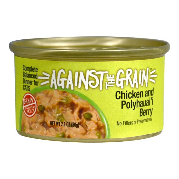 Against the Grain Farmers Market Grain Free Chicken & Polyhauaii Berry Canned Cat Food on Sale