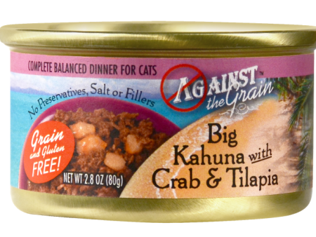 Against the Grain Big Kahuna with Crab and Tilapia Canned Cat Food Fashion