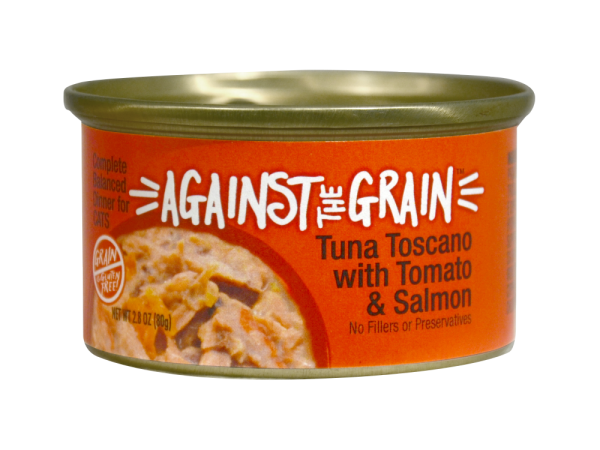 Against the Grain Farmers Market Grain Free Tuna Toscano With Salmon & Tomato Canned Cat Food Fashion