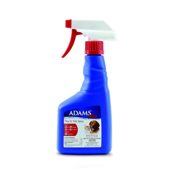 Adams Plus Spot On Flea & Tick Spray for Cats & Dogs Supply