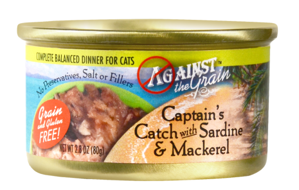 Against the Grain Captain s Catch with Sardine and Mackerel Canned Cat Food For Cheap