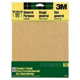 Aluminum Oxide Sandpaper, 150-Grit, 9 x 11-In., 5-Pk. Fashion