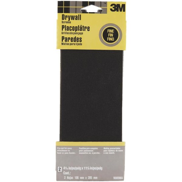 3M Fine Grade 4-3 16 In. x 11-1 4 In. Precut Drywall Sanding Screen (2-Pack) Sale